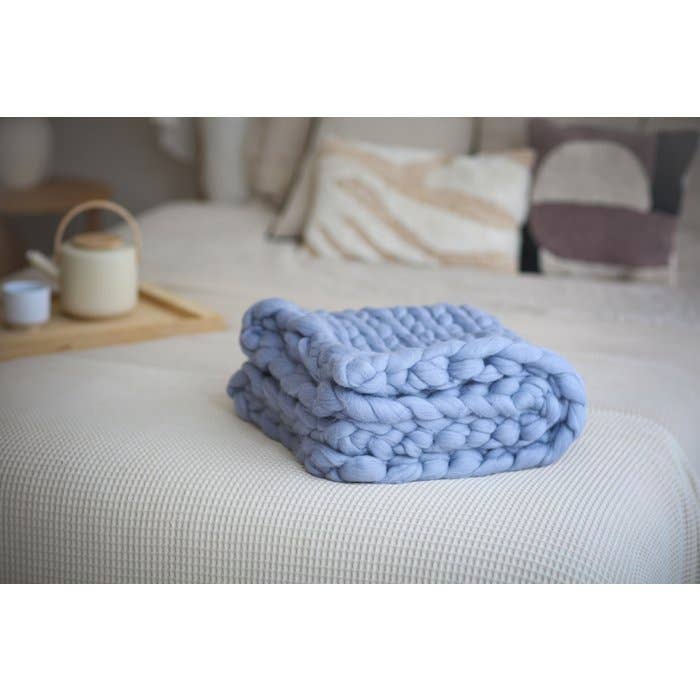 Schaapmaatje - Wholesale Throw Blanket - Warm, Soft Living Blanket XXL Hand-Knitted, 100% Pure Merino Wool2