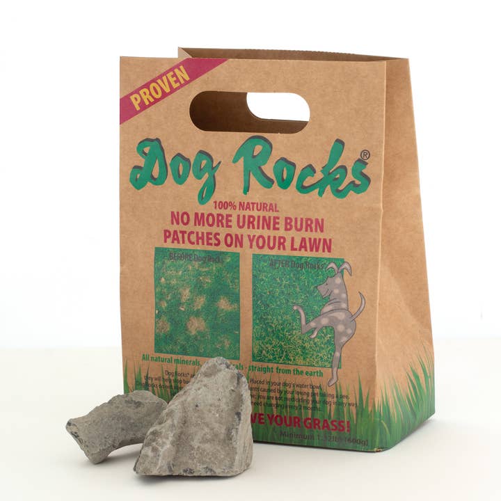 Dog Rocks - Stop pet urine burns on grass...naturally! for wholesale by BeLoved, Natural Dog Grooming Products.