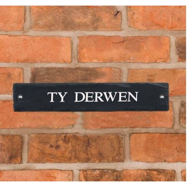 Rustik Skifferhusskylt - 1 Linje 45,5 X 10cm för wholesale av The House nameplate company