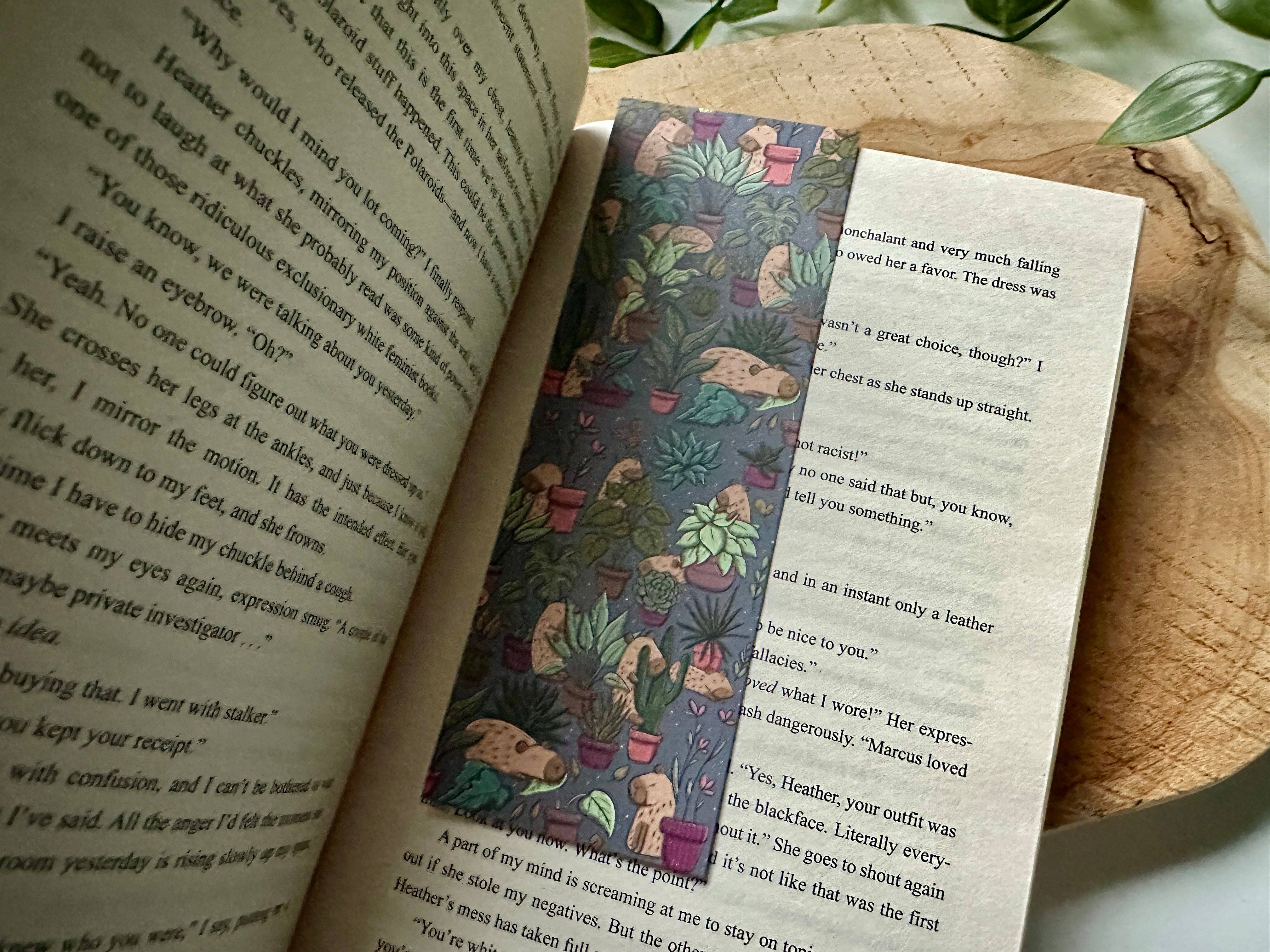 Magic&Books - Vente Marque-page - Marque-page capybara et plantes3