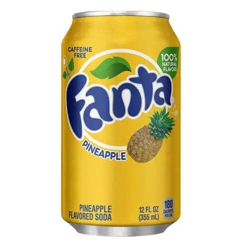 Echo Sales America - Wholesale Soda/Carbonated Drink - Fanta Pineapple Soda - 12pk/12 fl oz Cans