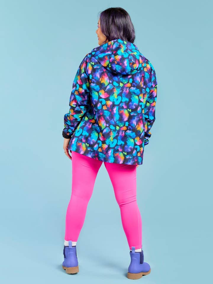 Mama Movement - Wholesale Raincoat – Women's - Rainbow Splatter Raincoat - Adults3