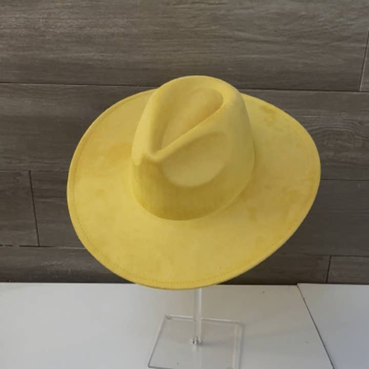 Queens INC - Wholesale Fedora - Women's - Fashion Classic Wide Brim Premium Suede Hat12