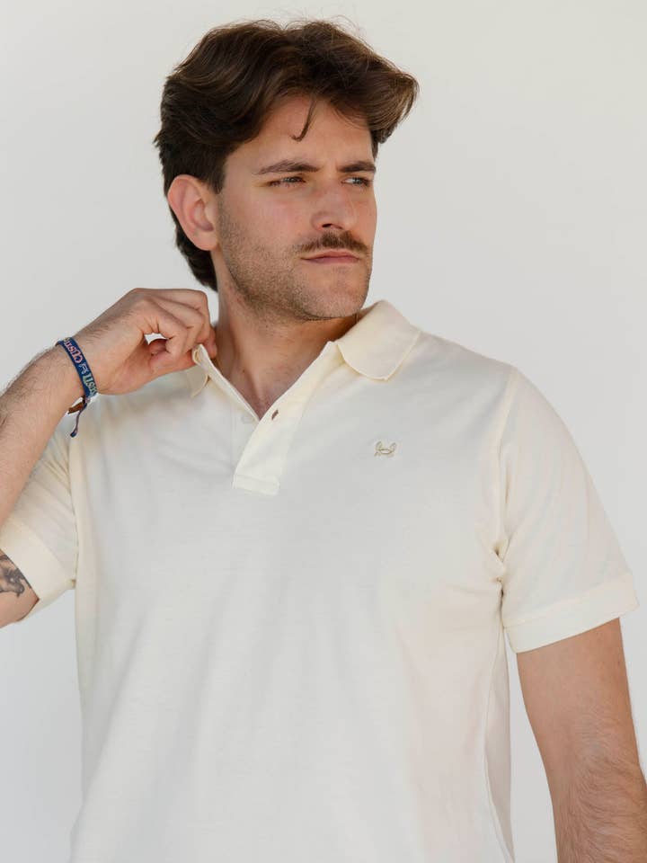 Custi Mikelo - Wholesale Polo - Men's - Basic Cream Polo