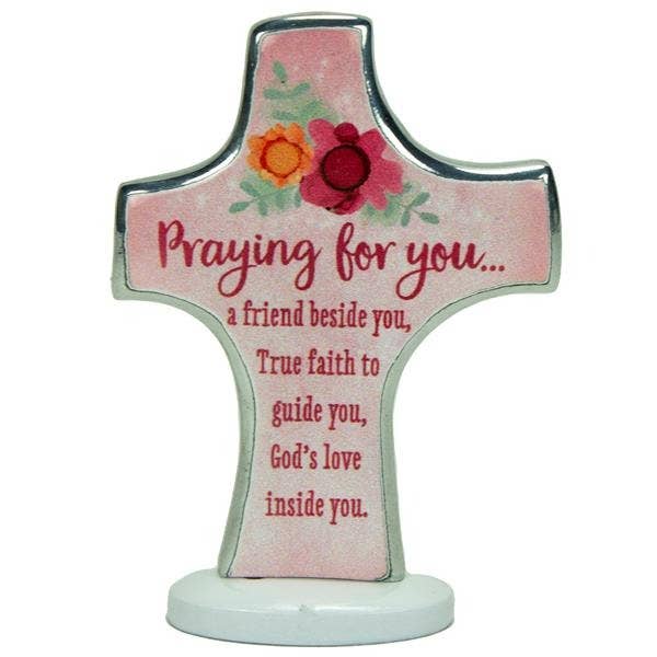 Praying Bedtime Prayer Cross for wholesale by Abbey + CA Gift
