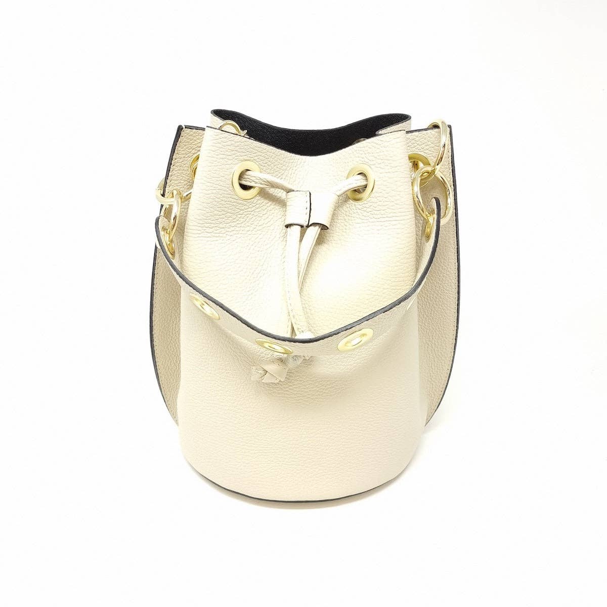 German Fuentes Handbags - Wholesale Top Handle Bag - Women's - GF0447 GENUINE ITALIAN LEATHER BIG BUCKET BAG4