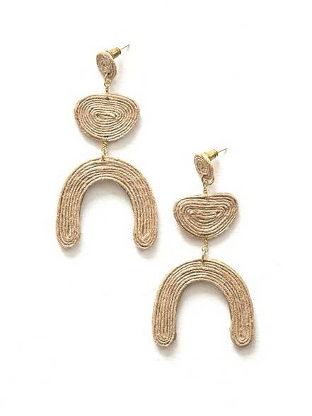 Jovial Jute Earrings for wholesale by Fair Anita
