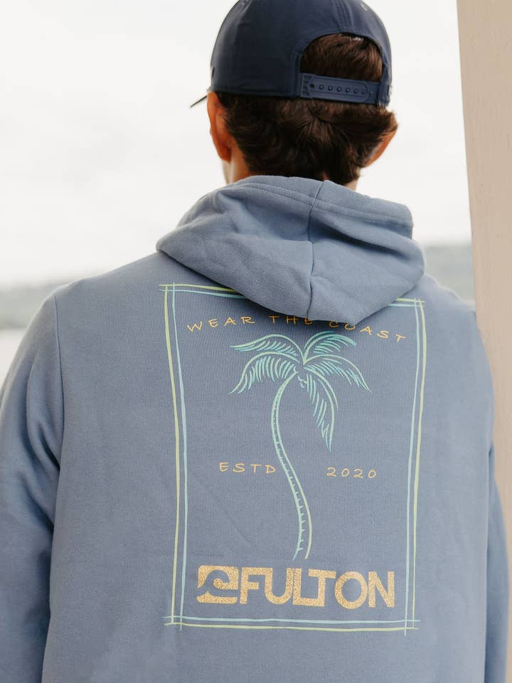 Radical Palm Bonfire Hoodie for wholesale by Fulton Apparel Company