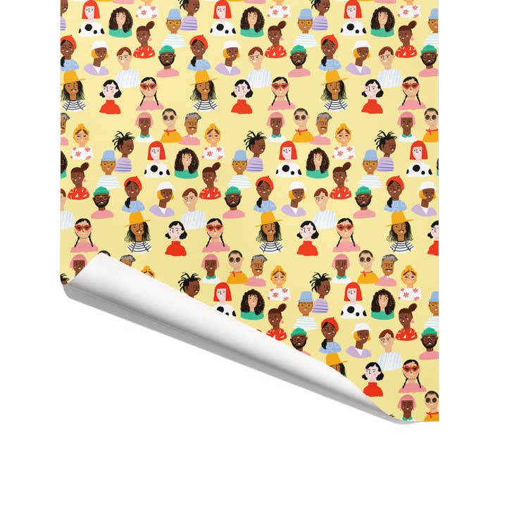 BEST CROWD EVER - Single Sheet Gift Wrap for wholesale by Carolyn Suzuki