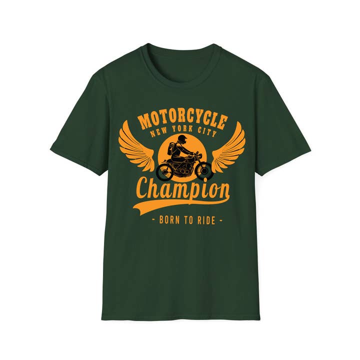 Emogifts - Wholesale Screen Printed T-Shirt - Unisex - Motorcycle Champion T-Shirt2