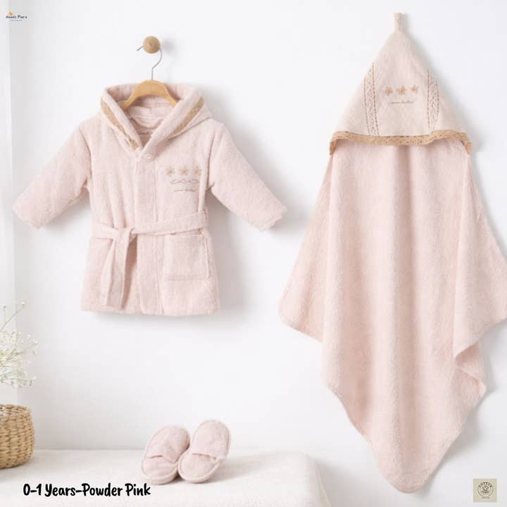 Äkta babybadrock & huvdhanddukset (0–12 månader) | för wholesale av Omnis Pura