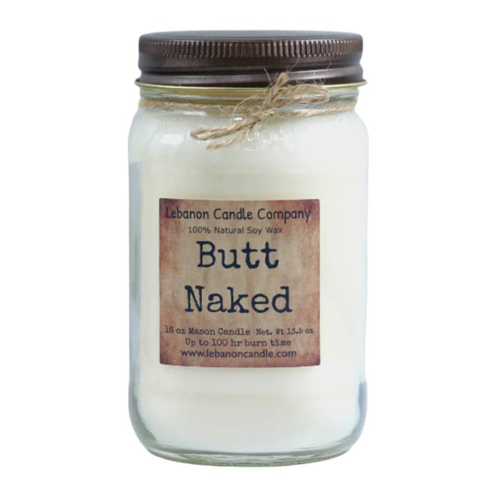 Lebanon Candle Company - Wholesale Jar/Filled Candle - Butt Naked Candle