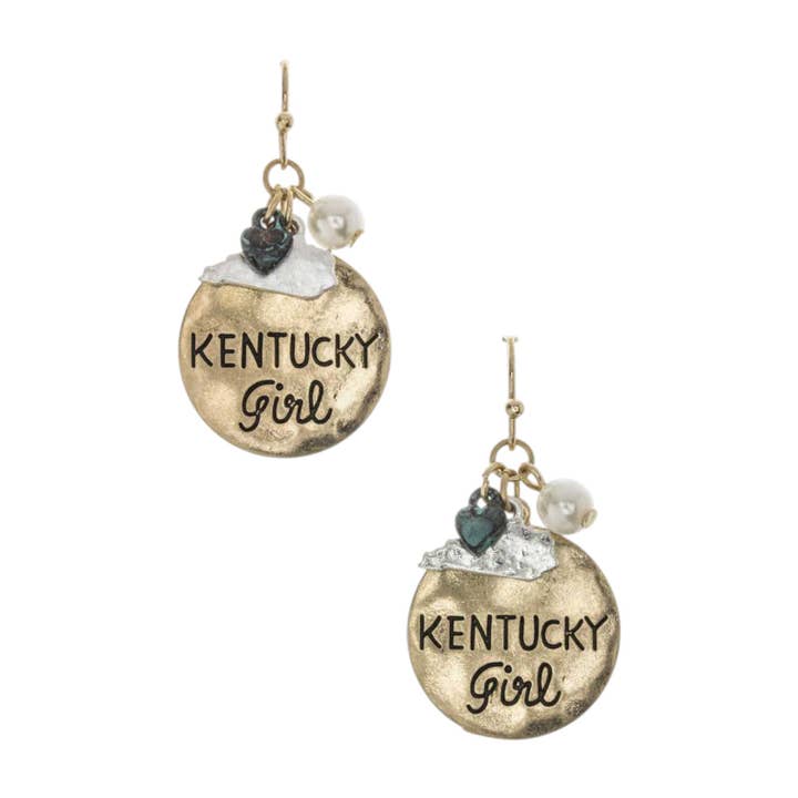 KENTUCKY Girl Mix Charm Earrings for wholesale by LA Jewelry Plaza