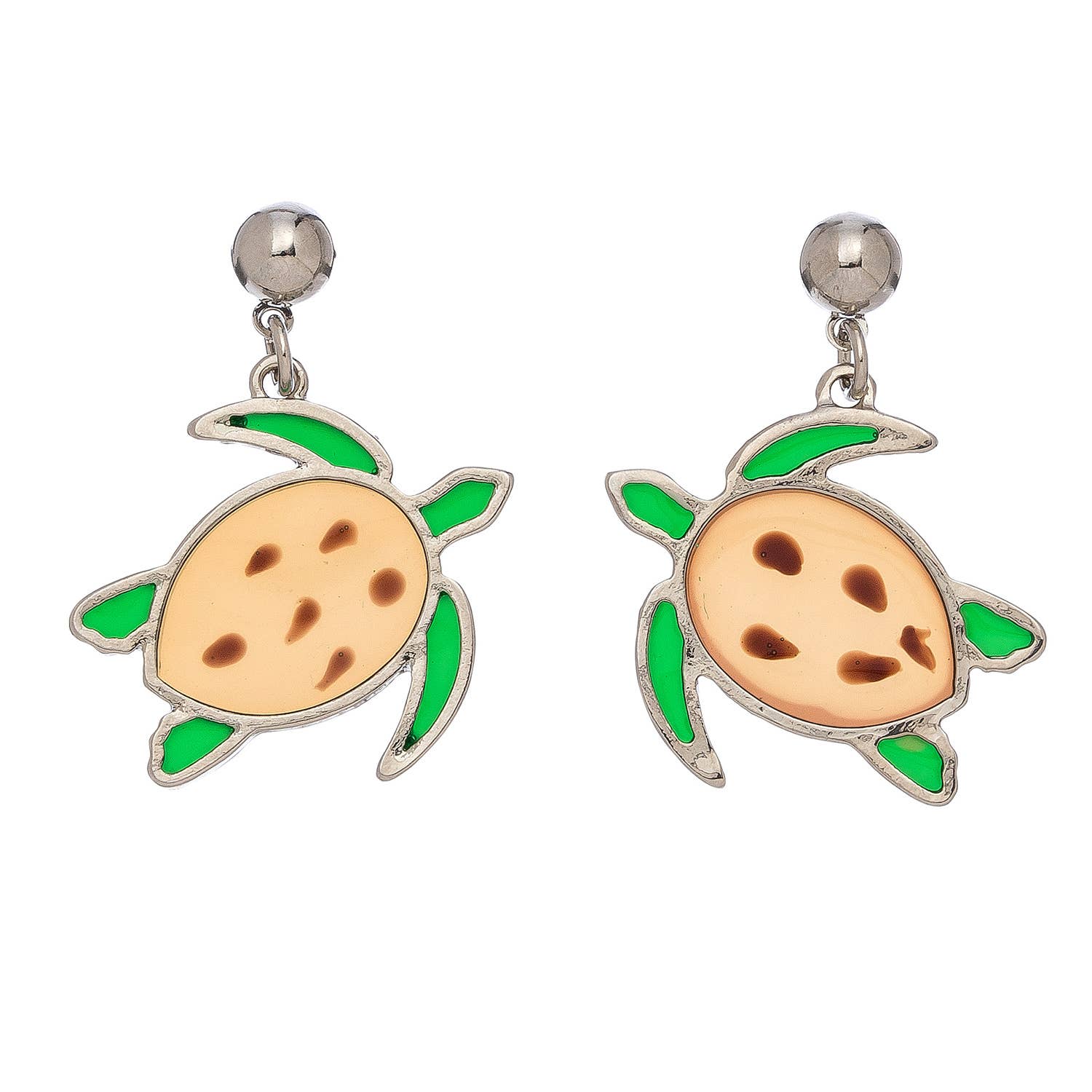 Elsie & Zoey - Vente Boucles d'oreilles pendantes - Boucles d'oreilles pendantes en vitrail, bijoux de plage à thème marin4