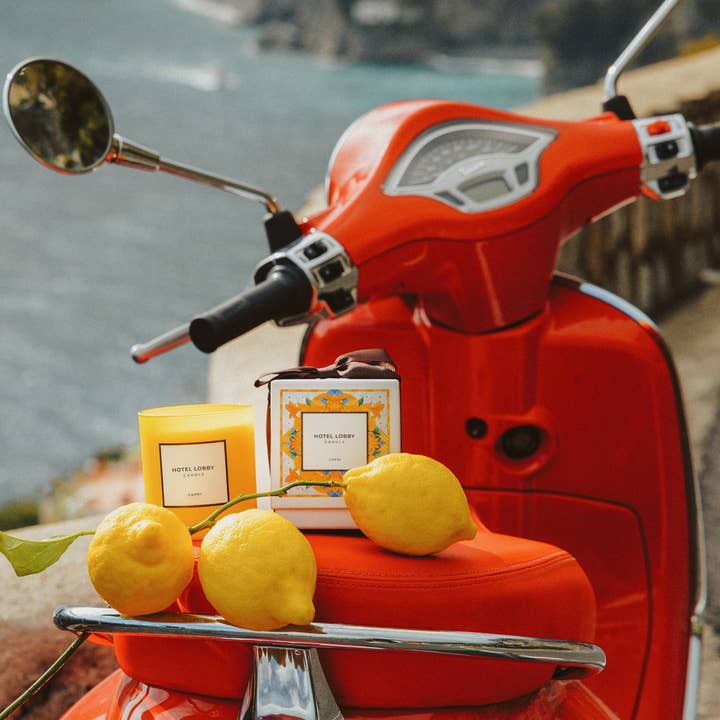 Hotel Lobby Candle - Wholesale Jar/Filled Candle - Capri - Lemon Luxury Soy Candle - 9.75 oz2