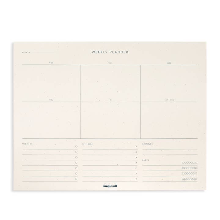 Weekly Planner Notepad for wholesale by Simple Self