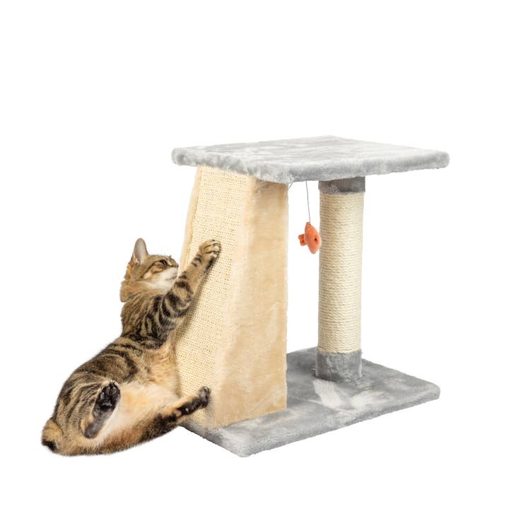 Armarkat - Wholesale Pet Scratcher - Cat - Armarkat 2 Level Platform Scratcher Real Wood Cat Post2