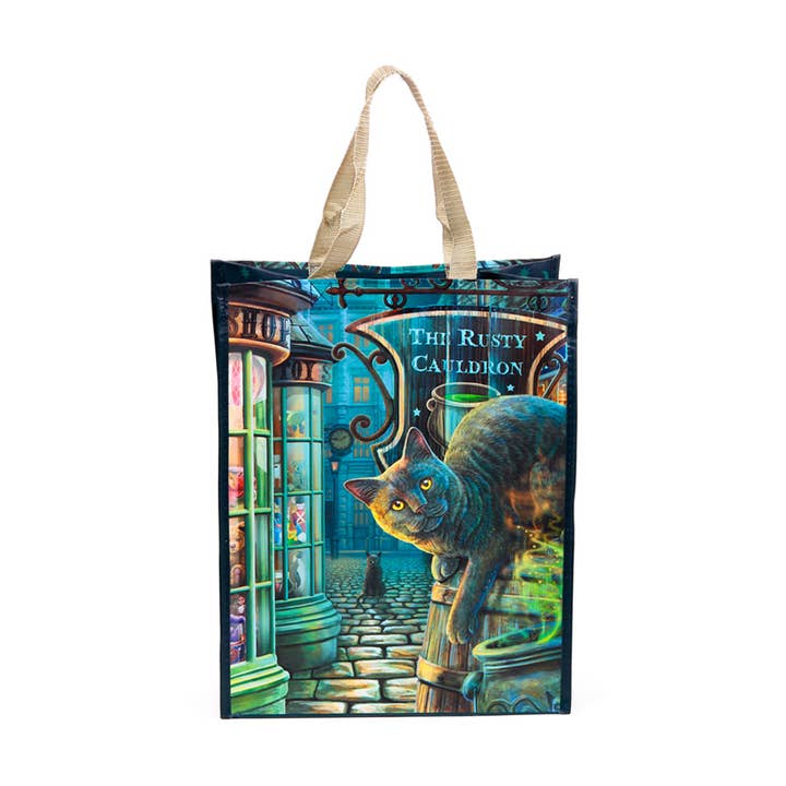 Puckator Ltd - Wholesale Grocery/Shopping Bag - Lisa Parker The Rusty Cauldron Cat Reusable Shopping Bag3