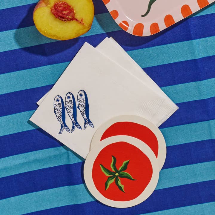 One & Only Paper - Wholesale Coasters - Tomato Coasters | Set of Four