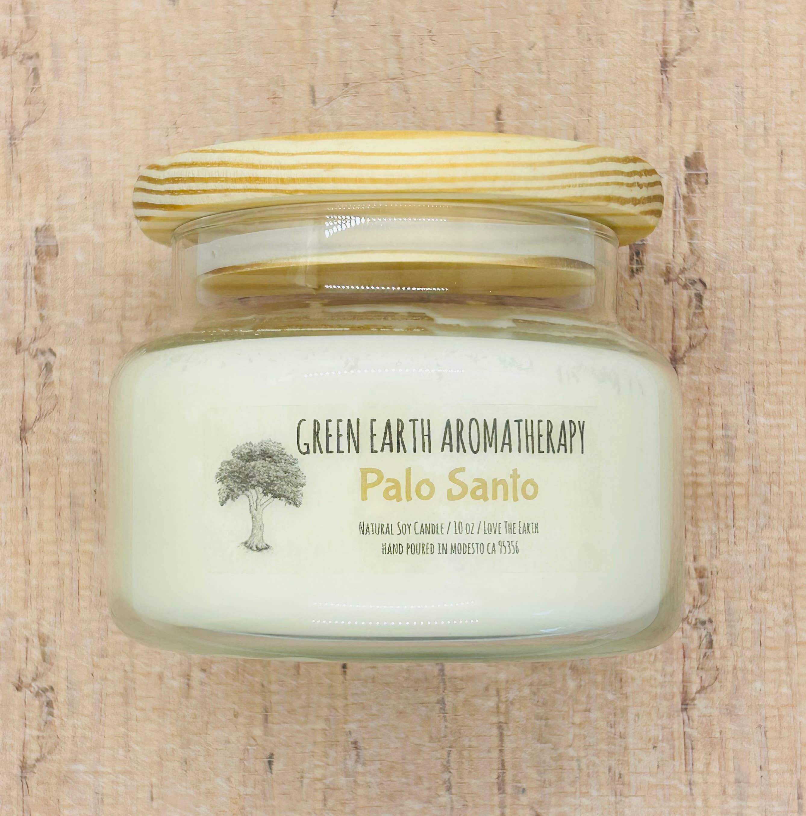 Green Earth Aromatherapy - Wholesale Jar/Filled Candle - Palo Santo Natural Soy Candles 3
