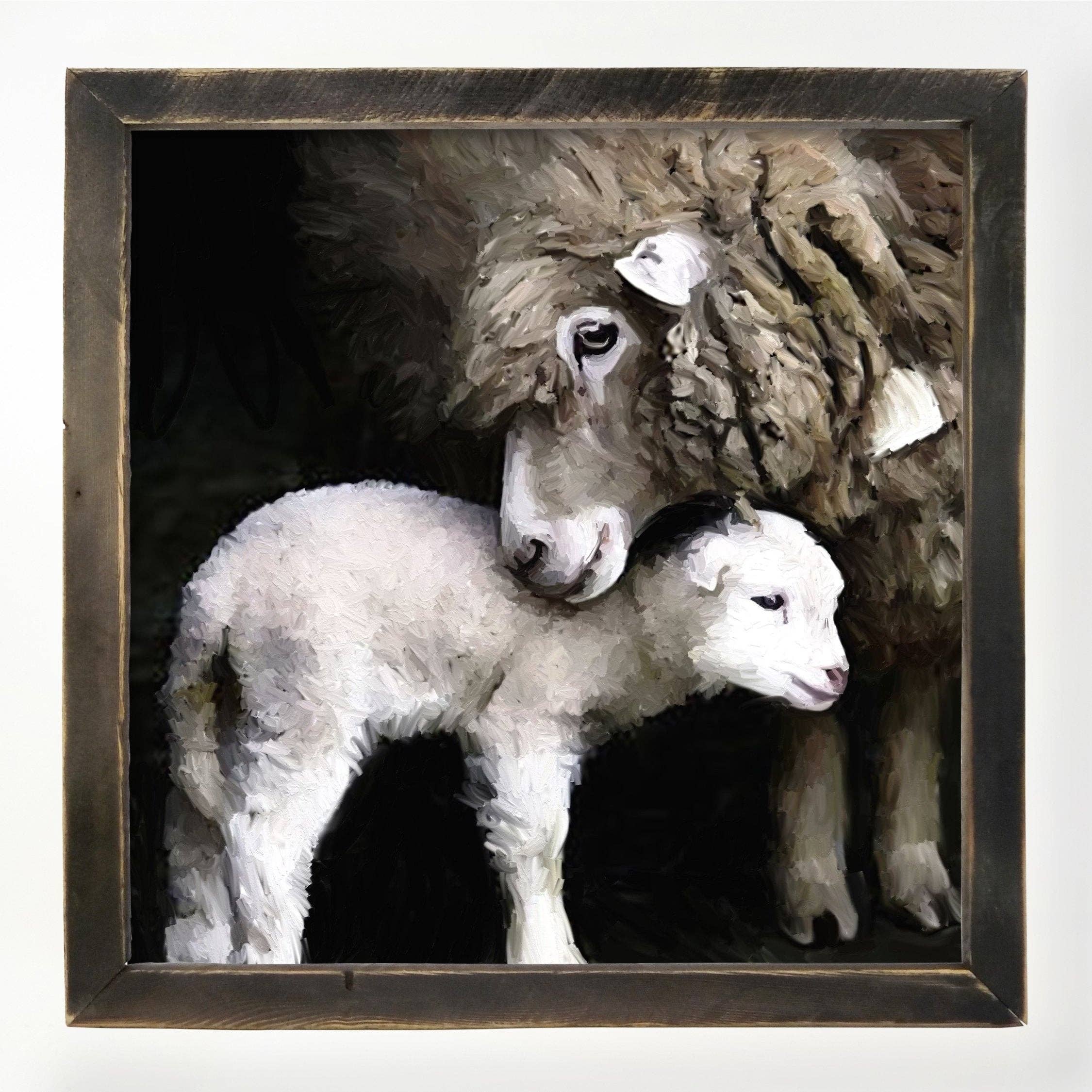 ginger blue - Wholesale Art Print - New born sheep3