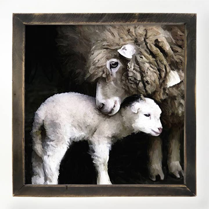 ginger blue - Wholesale Art Print - New born sheep3