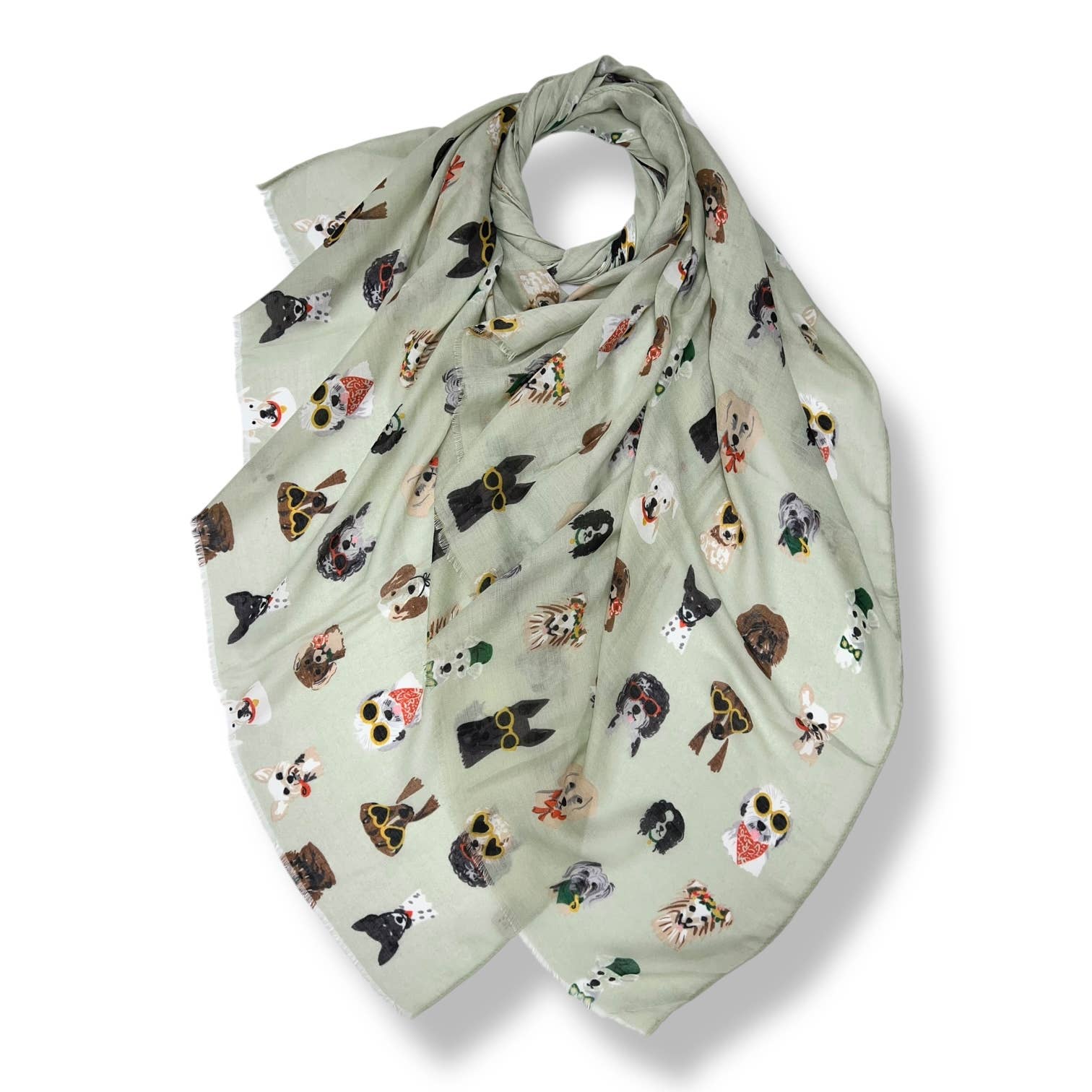 London Scarves - Wholesale Scarf - Women's - Dogs Print Wearing Accessories
3