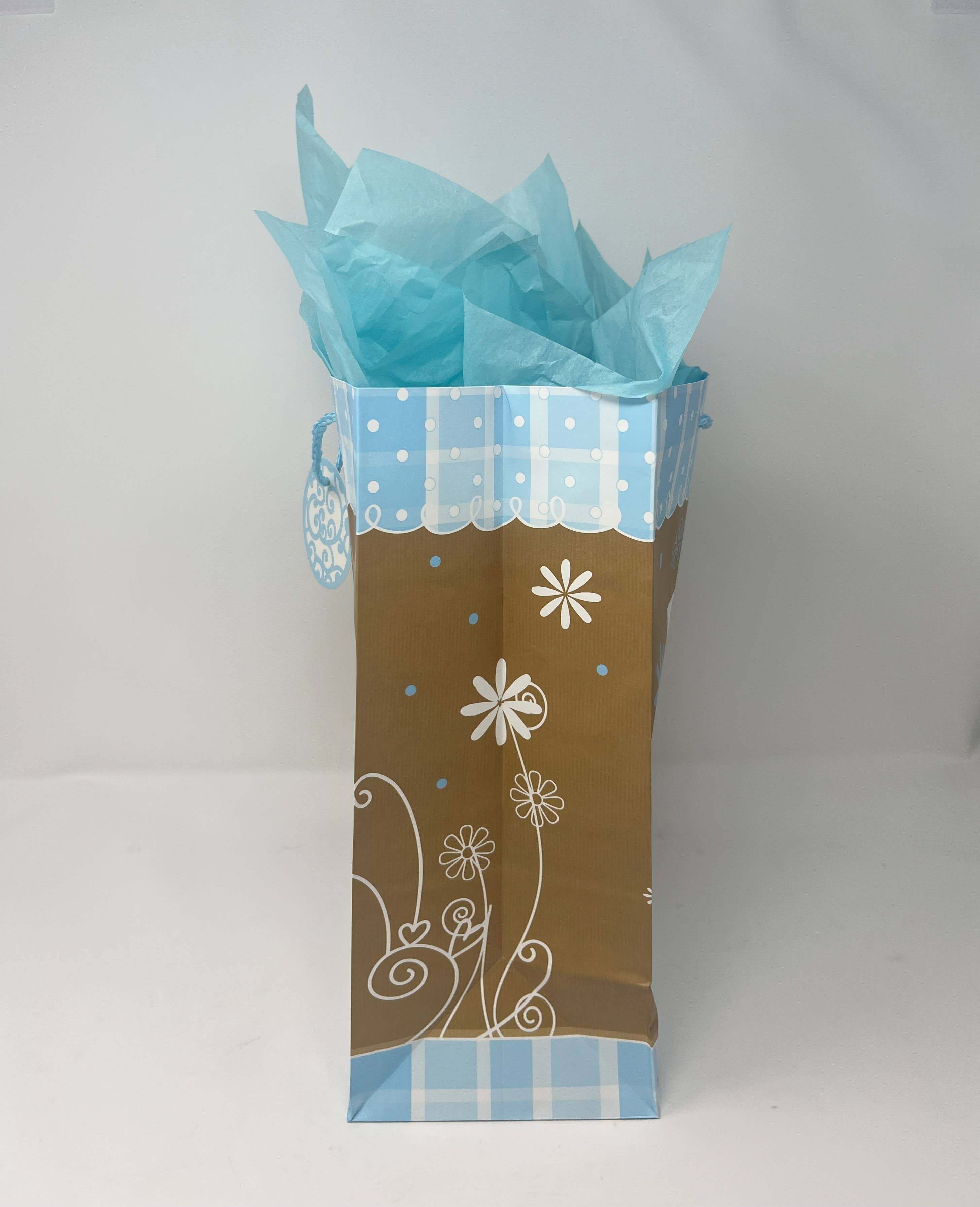 USA HomeMax - Wholesale Gift Bag - Baby Matt Gift Bags with Tissue Paper2