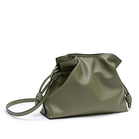 Sook Stainable - Wholesale Shoulder Bag - Women's - Genuine Leather Drawstring Pouch Shoulder Bag10