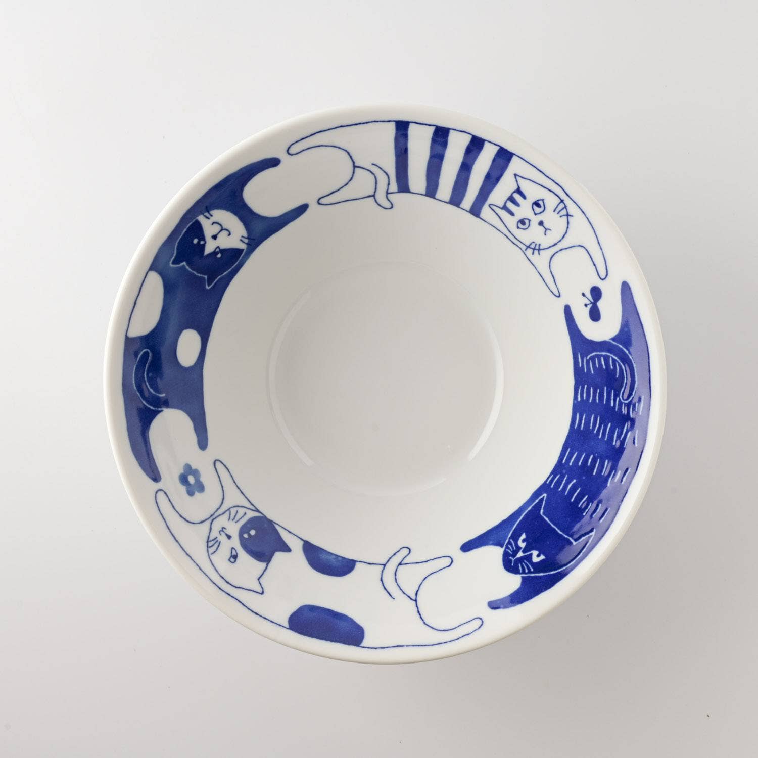 Yamani - Wholesale Bowl - Japanese Cats 20.5cm Donburi Bowl - Around1