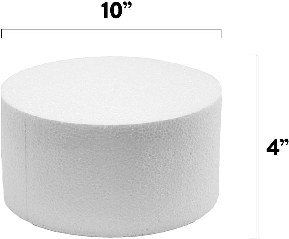 Global Sugar Art - Wholesale Cake stand - 10 Inch Cake Round Cake Dummy – Styrofoam Fake Cake for Decorating, Display & Practice, by Global Sugar Art0