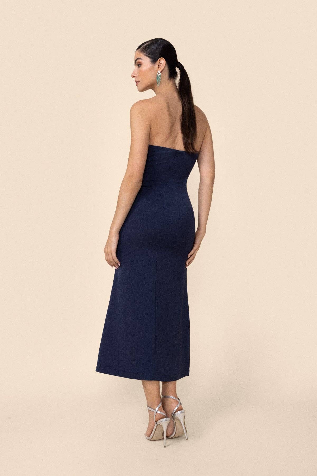 Bruna - Wholesale Dress - Women's - Julia Navy Dress · Le Jardin ·3