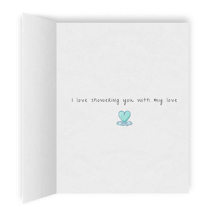 Sesame But Different - Wholesale Valentine's Day Card - I Love Showering You With My Love | Romantic Lesbian Any Occasion or Valentine's Day Card | Cute LGBTQ Anniversary Gift | Sapphic WLW Love