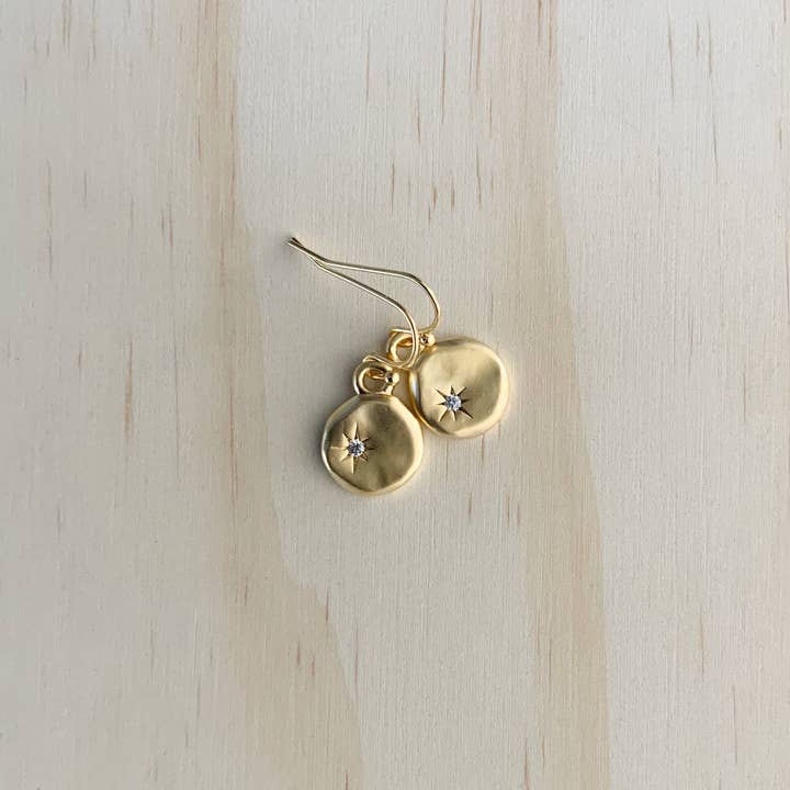 Medallion Series Earring Set - Gold V4 for wholesale by The Sister Label