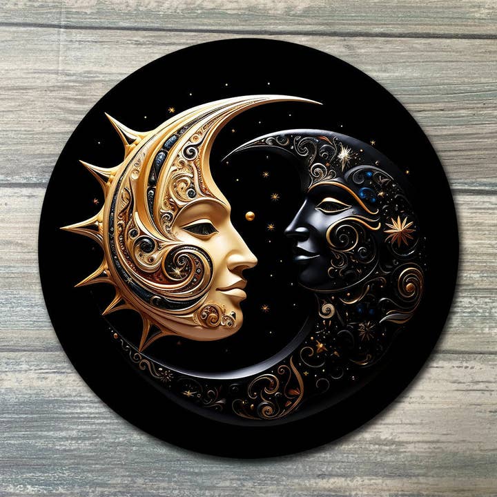 Sun Moon Crystal Grid Color for wholesale by Zen and Meow