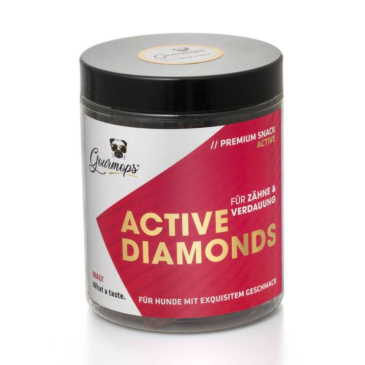 ACTIVE DIAMONDS//Snacks for healthy teeth and digestion for wholesale by Gourmops