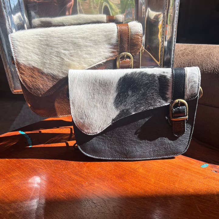 Westrian (Formerly Equipage) - Wholesale Crossbody Bag - Women's - English Saddle Equestrian Hair On Cowhide Crossbody Purse