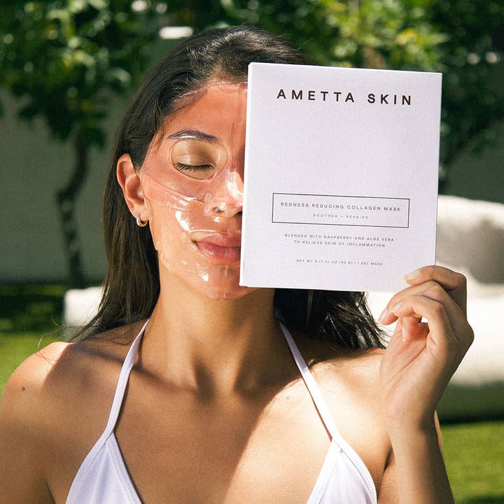 AMETTA SKIN CARE - Wholesale Skincare Face Mask - Redness Reducing Collagen Mask5