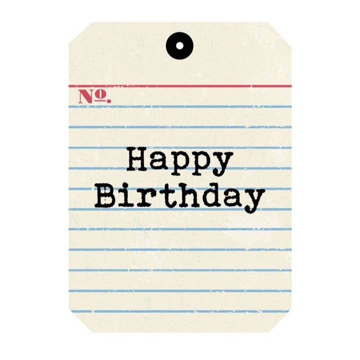 Index Happy Birthday Large Tag - 8 Pack for wholesale by THE FOUND