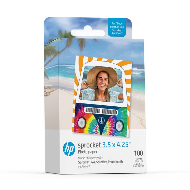 Sprocket 3.5" x 4.25" Sticky-Backed Zink Photo Paper for wholesale by HP
