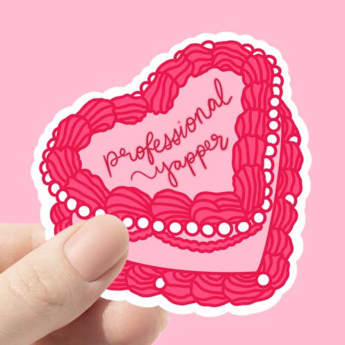 Adhesivo profesional Yapper con estética vintage para tartas para venta al por mayor de Chlo Ranae Co