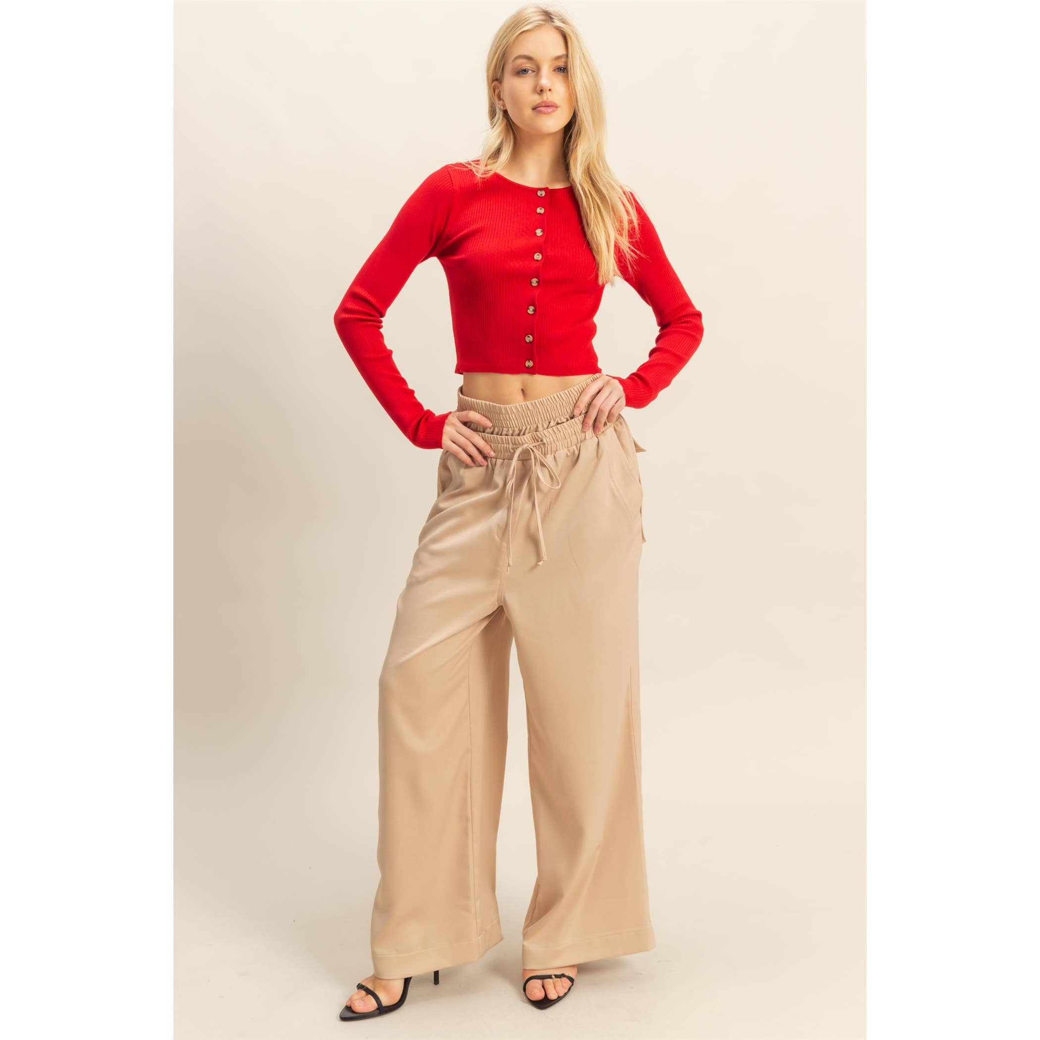 HYFVE - Vendita all'ingrosso Top in maglia - Donna - Top a coste con bottoni3