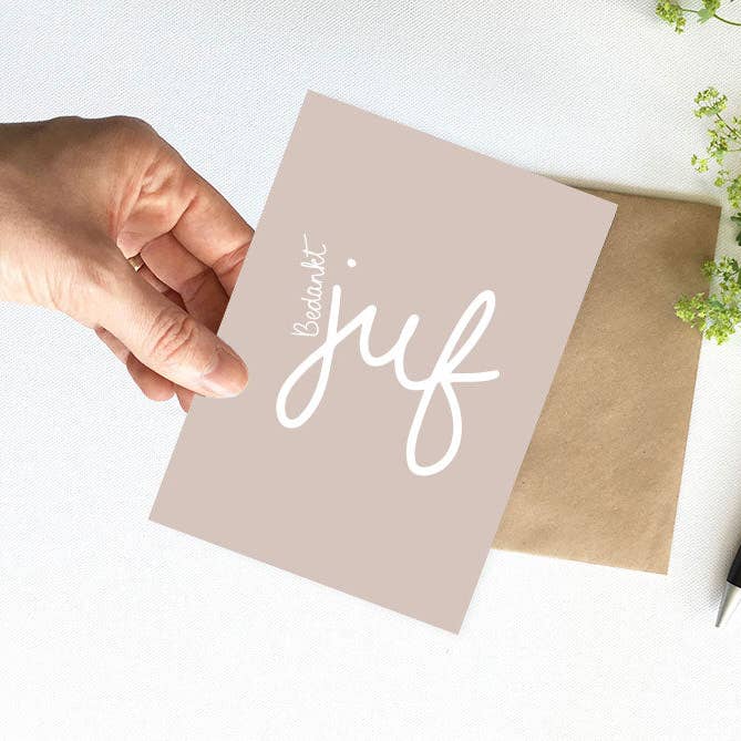 NynkeOntwerpt – Großhandel Dankeskarten – Karte | Danke Lehrer