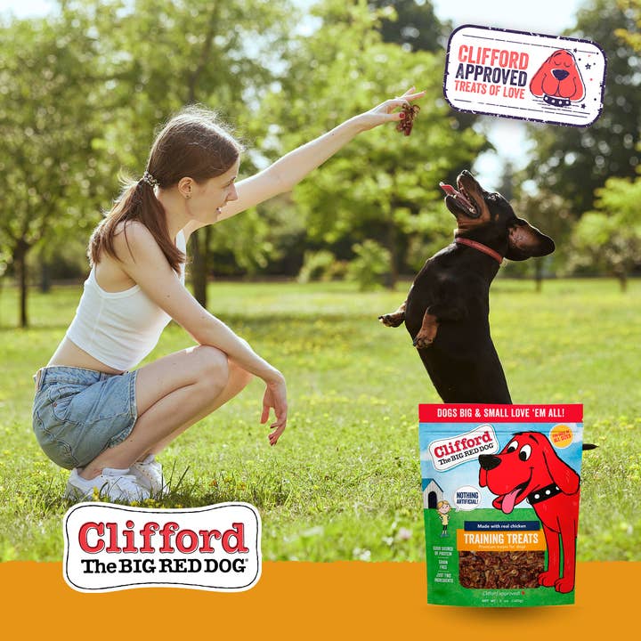J&C PET SUPPLY LLC – Engroshandel Godbid - Hund – Clifford The Big Red Dog Kyllingetræningsgodbidder 5 oz7