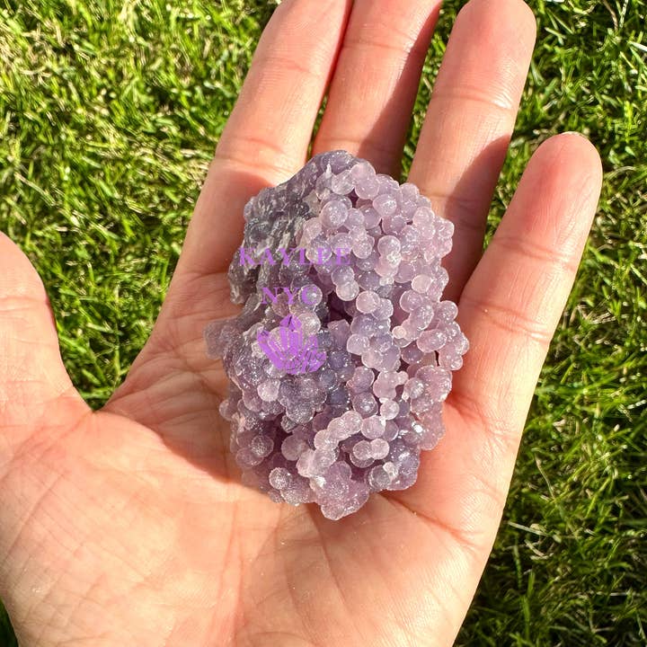KayleeNYC - Wholesale Spiritual Stone/Crystal - 5-6 pcs Natural Grape Agate Raw Crystal4