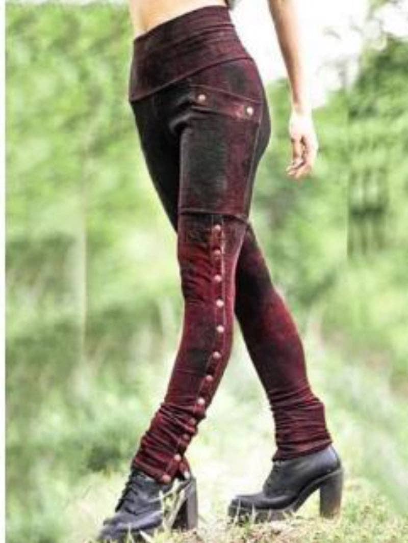 Tourtiwi - Wholesale Pants - Women's - Retro Pocket Casual Stretch Pants2