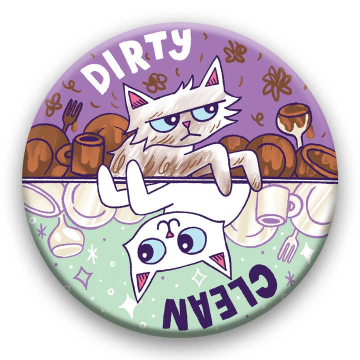 Dishwasher Cat Magnet for wholesale by Party Mouse Studio