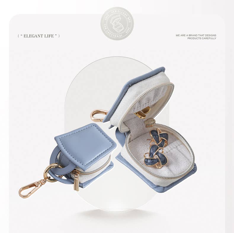 wandf – Engroshandel Smykkesskrin – Mini bærbar smykkeskrin, ring- og øreringeorganisator vedhæng7