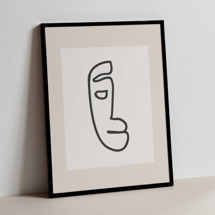 Boho Face Art Print for wholesale by Palm & Wild