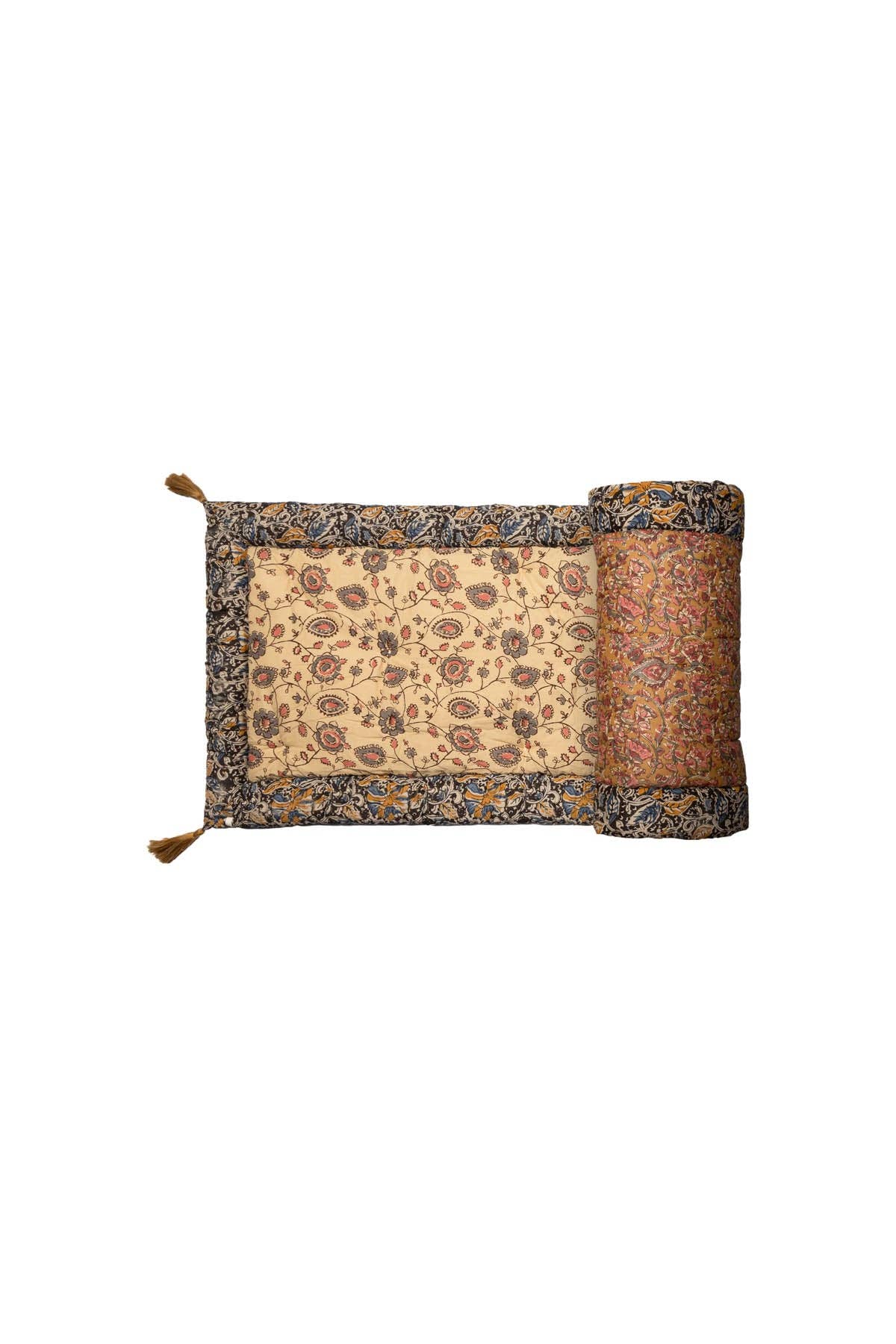 Jamy Seat Mattress - flowers - pink - cream - orange for wholesale on Faire2